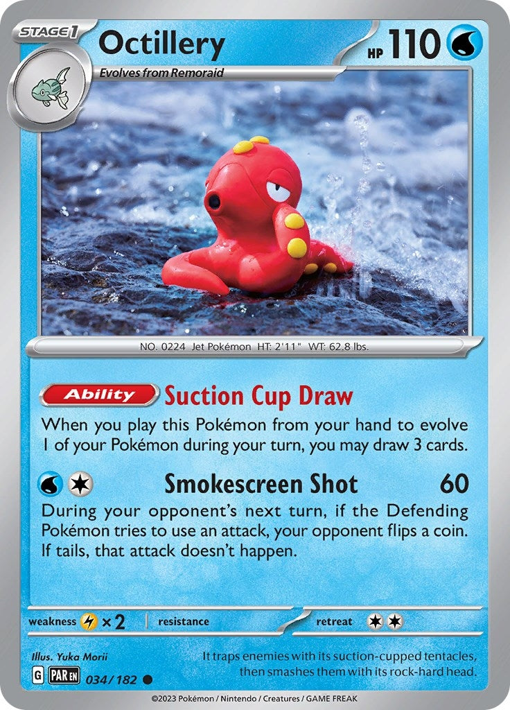 Image for Octillery (034/182) [SV04: Paradox Rift] - Pokemon