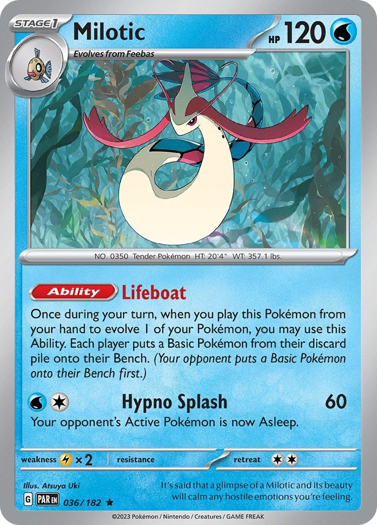 Image for Milotic (036/182) [SV04: Paradox Rift] - Pokemon