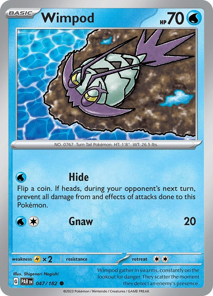 Image for Wimpod (047/182) [SV04: Paradox Rift] - Pokemon
