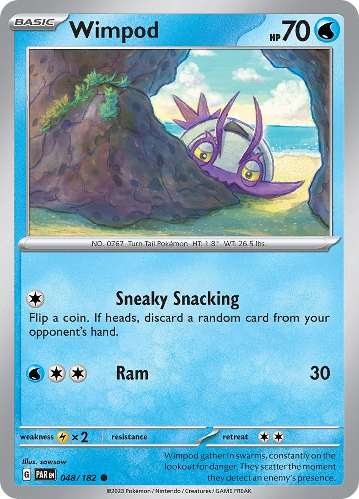 Image for Wimpod (048/182) [SV04: Paradox Rift] - Pokemon