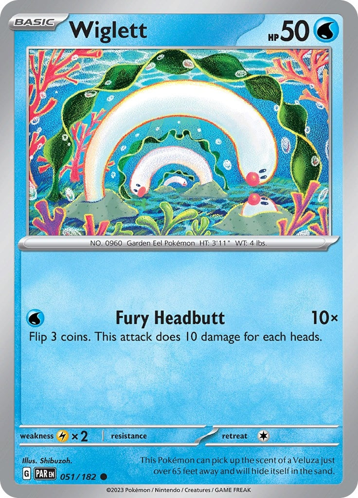 Image for Wiglett (051/182) [SV04: Paradox Rift] - Pokemon