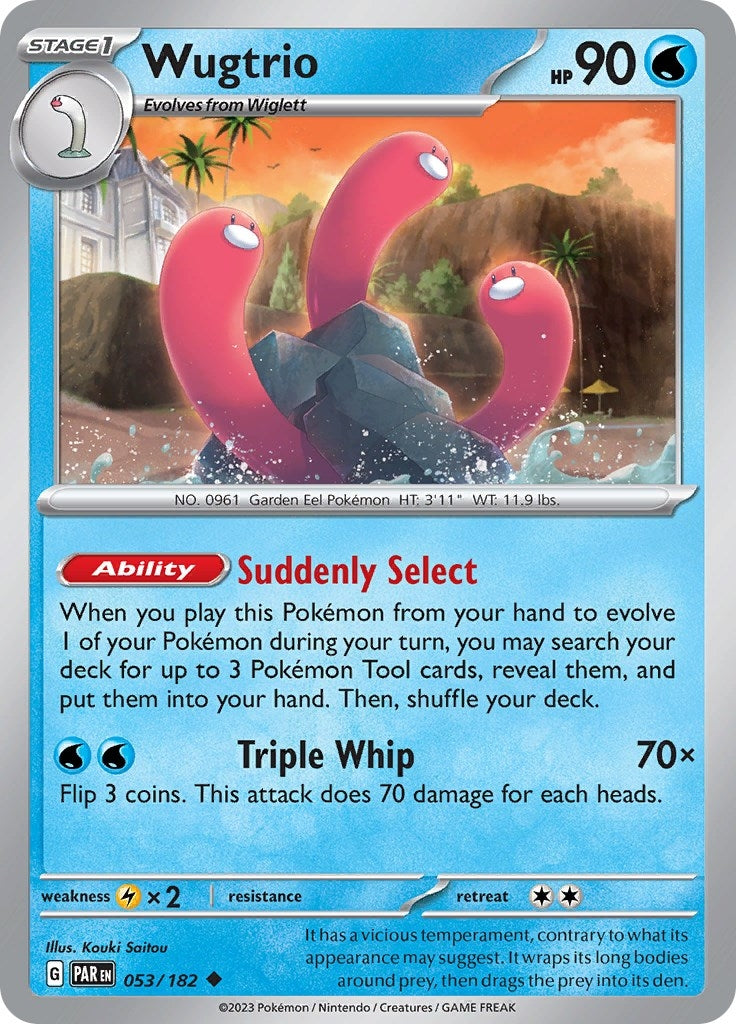 Image for Wugtrio (053/182) [SV04: Paradox Rift] - Pokemon