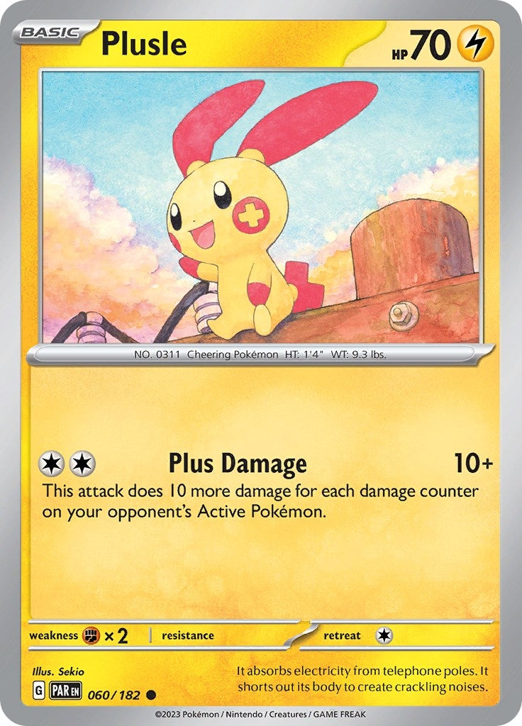 Image for Plusle (060/182) [SV04: Paradox Rift] - Pokemon