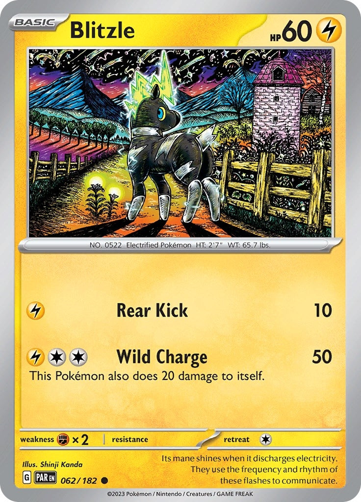 Image for Blitzle (062/182) [SV04: Paradox Rift] - Pokemon