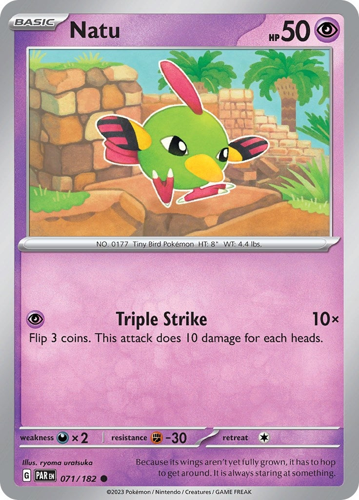 Image for Natu (071/182) [SV04: Paradox Rift] - Pokemon