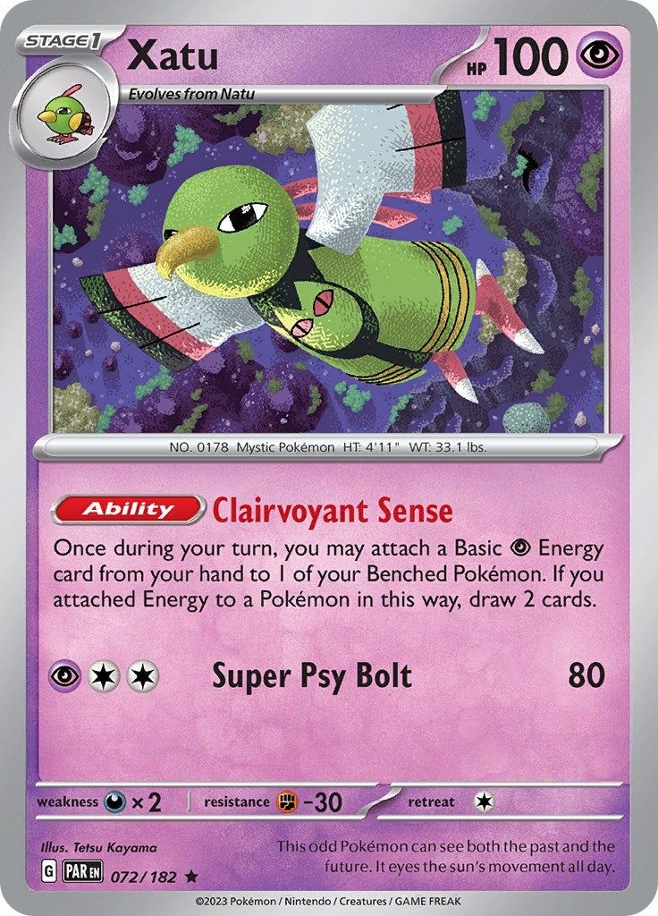 Image for Xatu (072/182) [SV04: Paradox Rift] - Pokemon