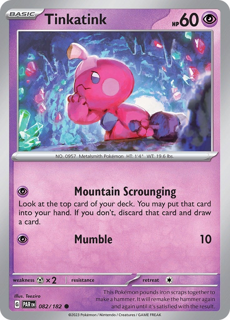 Image for Tinkatink (082/182) [SV04: Paradox Rift] - Pokemon