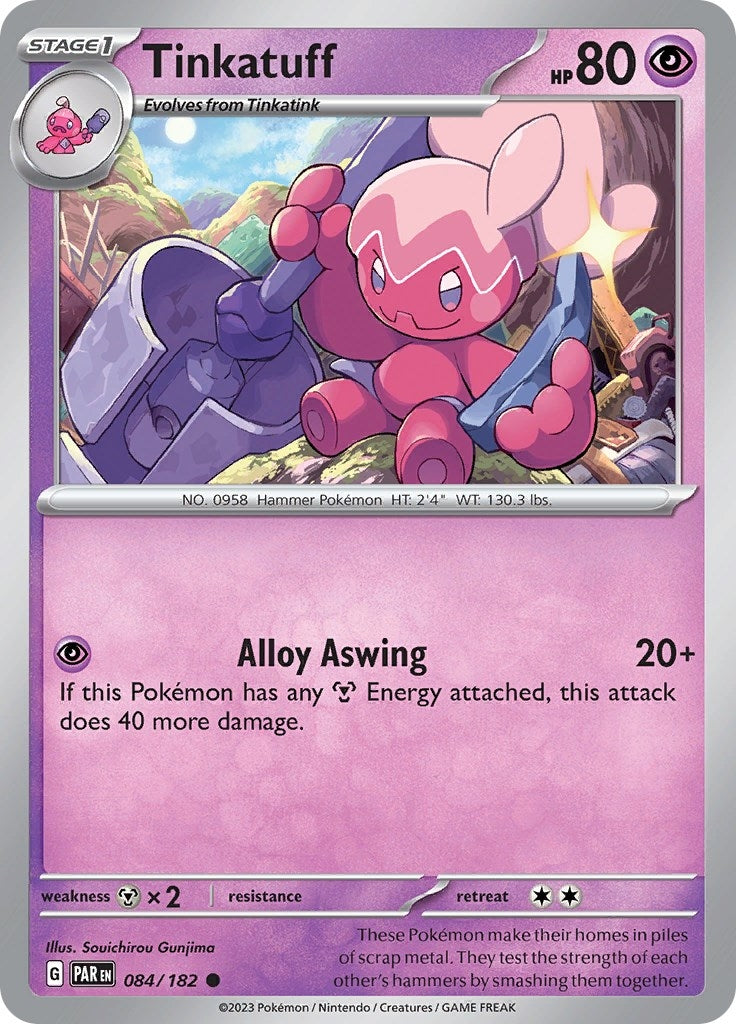 Image for Tinkatuff (084/182) [SV04: Paradox Rift] - Pokemon