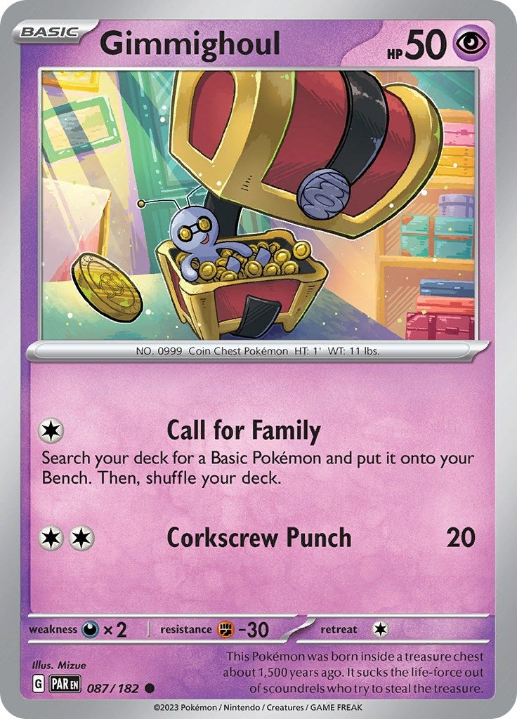 Image for Gimmighoul (087/182) [SV04: Paradox Rift] - Pokemon