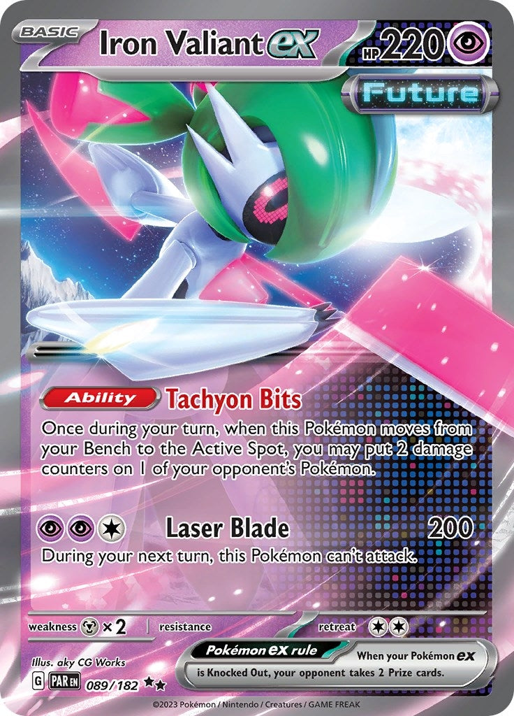 Image for Iron Valiant ex (089/182) [SV04: Paradox Rift] - Pokemon