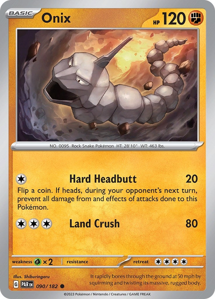 Image for Onix (090/182) [SV04: Paradox Rift] - Pokemon