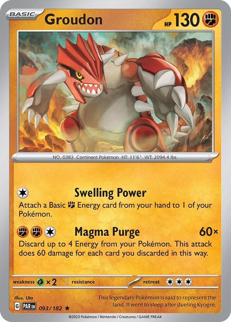 Groudon (093/182) [SV04: Paradox Rift]