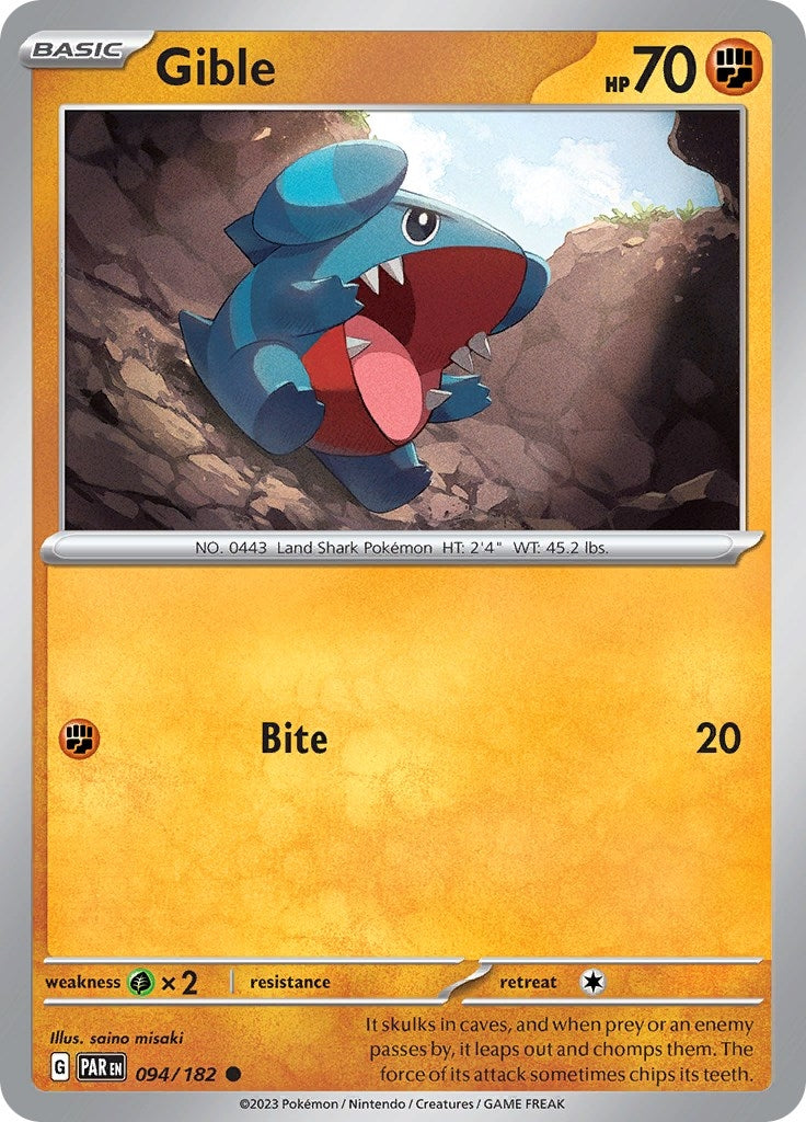 Gible (094/182) [SV04: Paradox Rift]