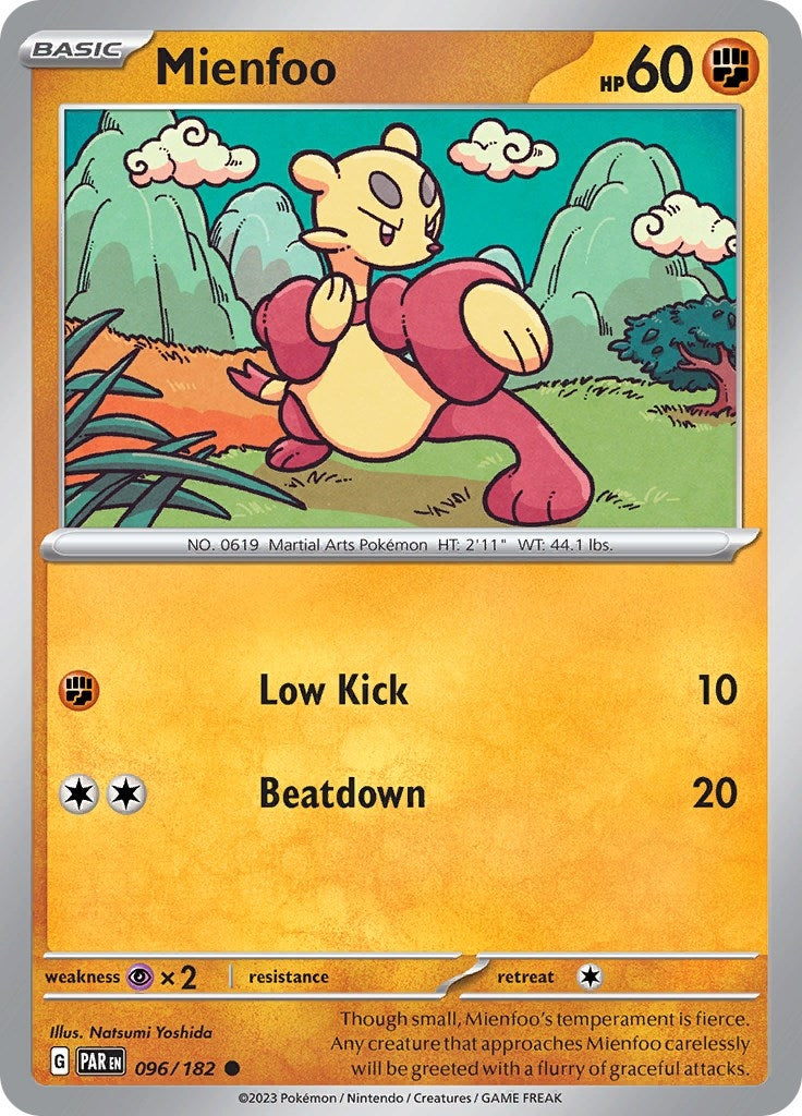 Image for Mienfoo (096/182) [SV04: Paradox Rift] - Pokemon