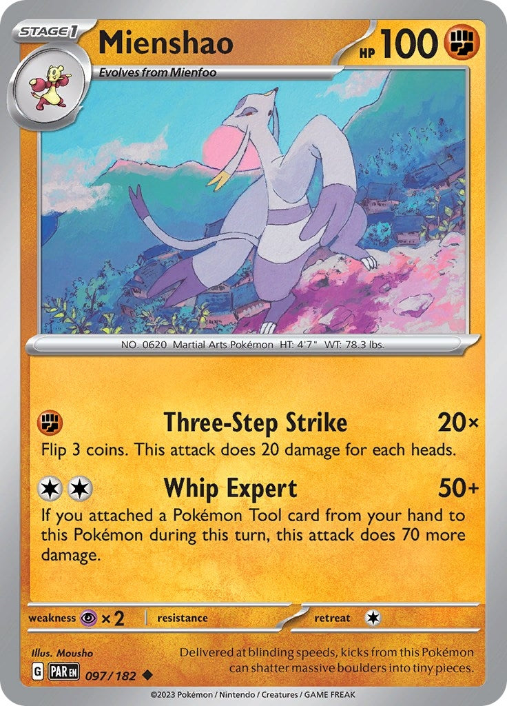 Image for Mienshao (097/182) [SV04: Paradox Rift] - Pokemon