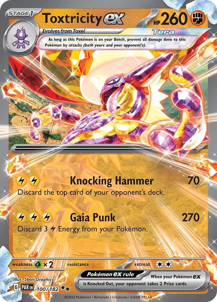 Image for Toxtricity ex (100/182) [SV04: Paradox Rift] - Pokemon