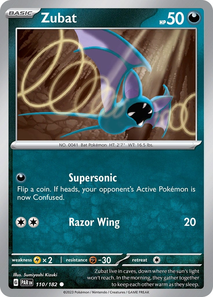 Image for Zubat (110/182) [SV04: Paradox Rift] - Pokemon