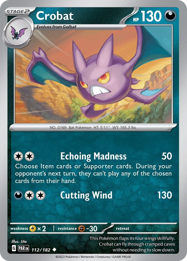 Image for Crobat (112/182) [SV04: Paradox Rift] - Pokemon