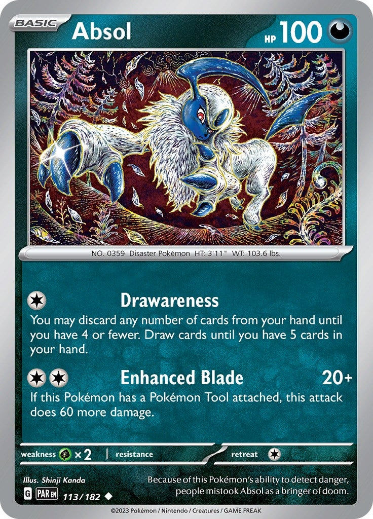 Image for Absol (113/182) [SV04: Paradox Rift] - Pokemon