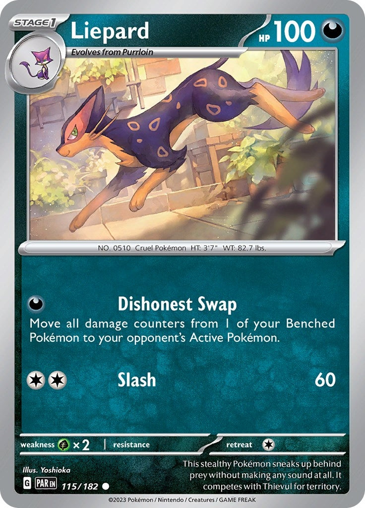 Image for Liepard (115/182) [SV04: Paradox Rift] - Pokemon