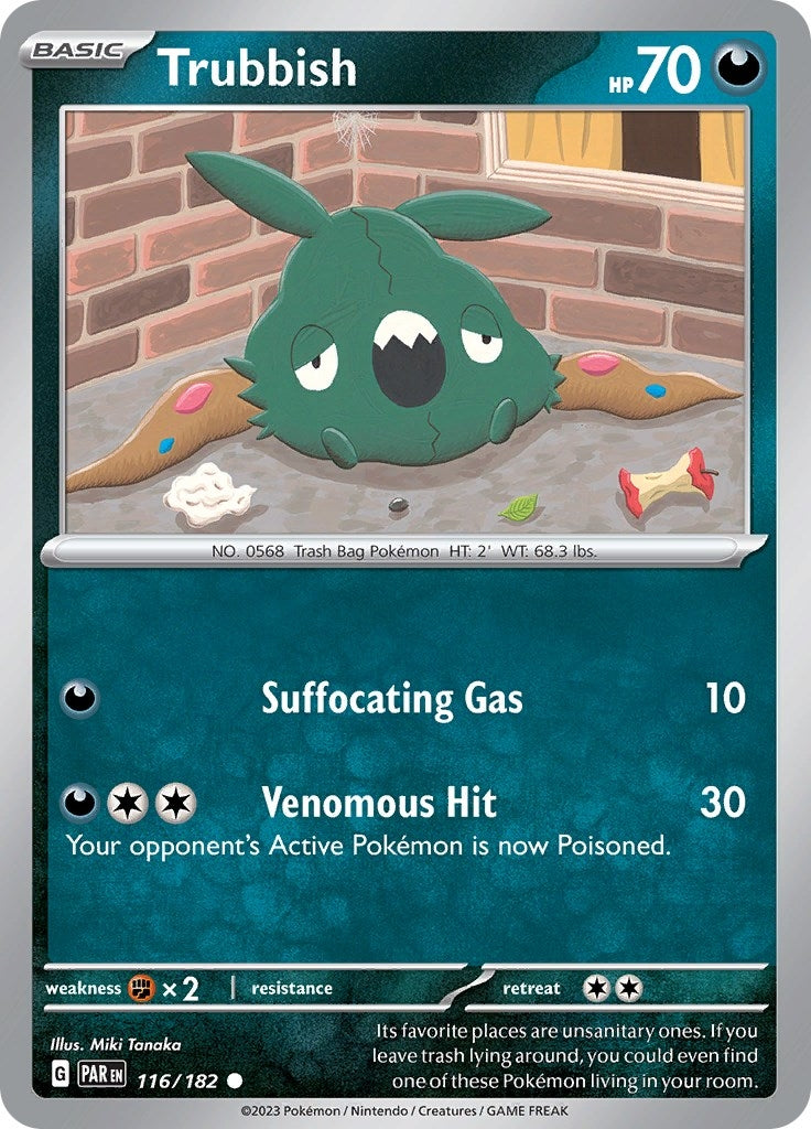 Image for Trubbish (116/182) [SV04: Paradox Rift] - Pokemon