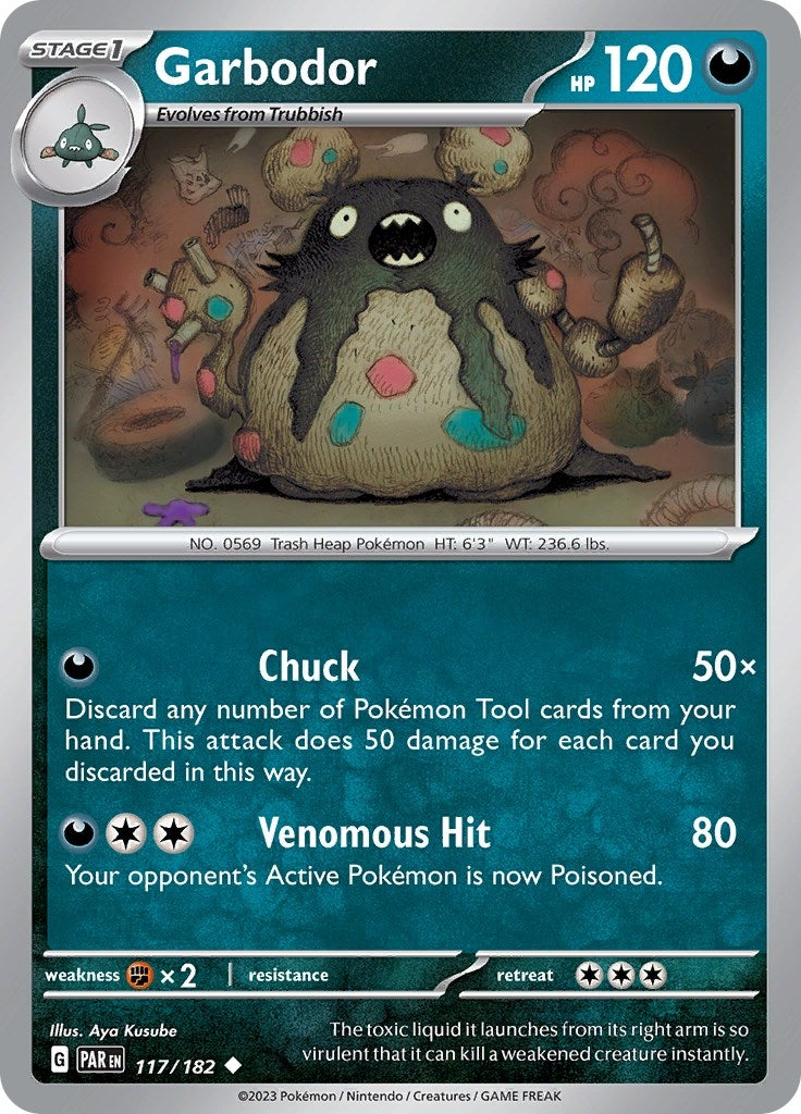 Image for Garbodor (117/182) [SV04: Paradox Rift] - Pokemon