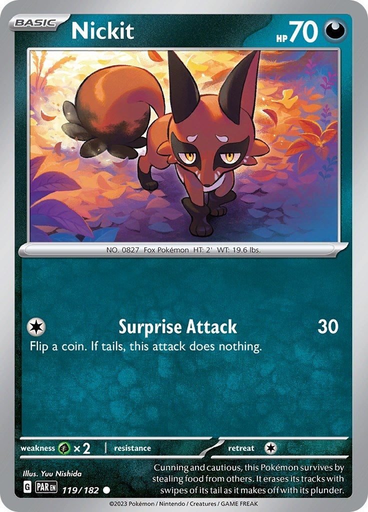 Image for Nickit (119/182) [SV04: Paradox Rift] - Pokemon