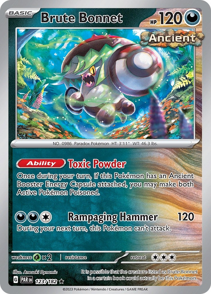 Image for Brute Bonnet (123/182) [SV04: Paradox Rift] - Pokemon