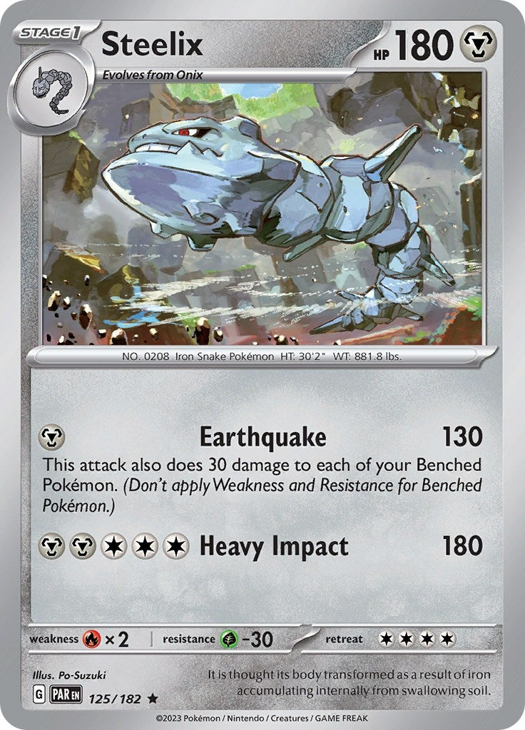 Image for Steelix (125/182) [SV04: Paradox Rift] - Pokemon