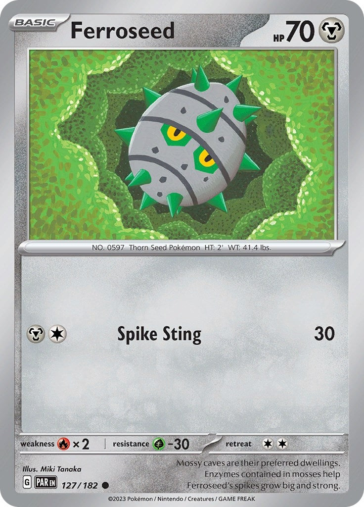 Image for Ferroseed (127/182) [SV04: Paradox Rift] - Pokemon