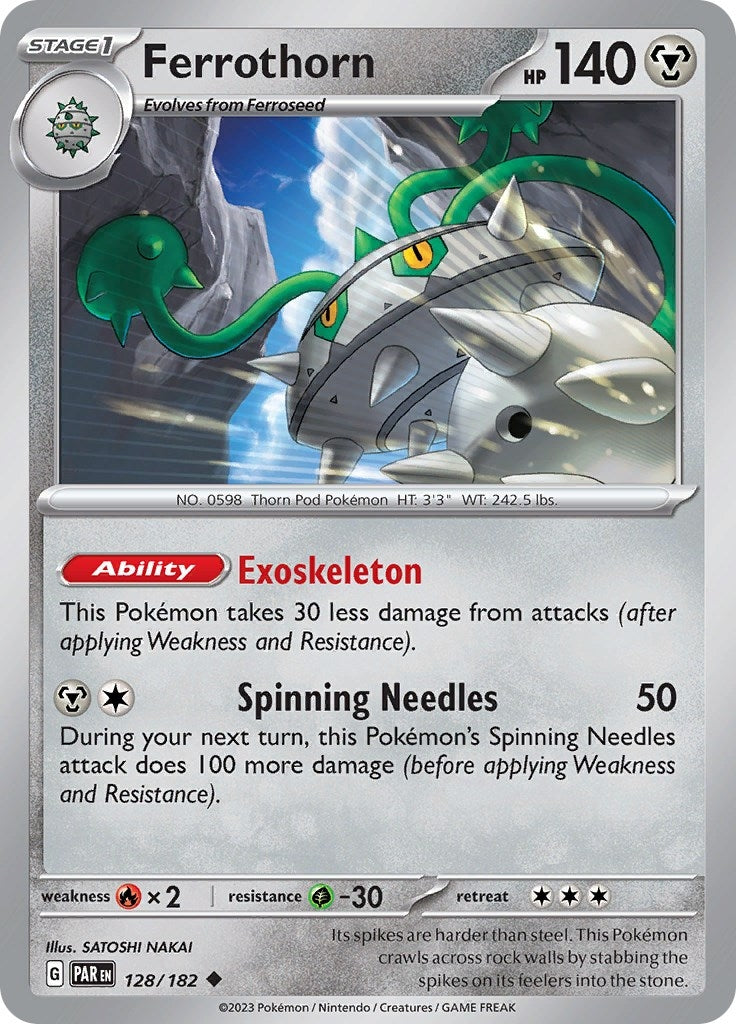 Image for Ferrothorn (128/182) [SV04: Paradox Rift] - Pokemon