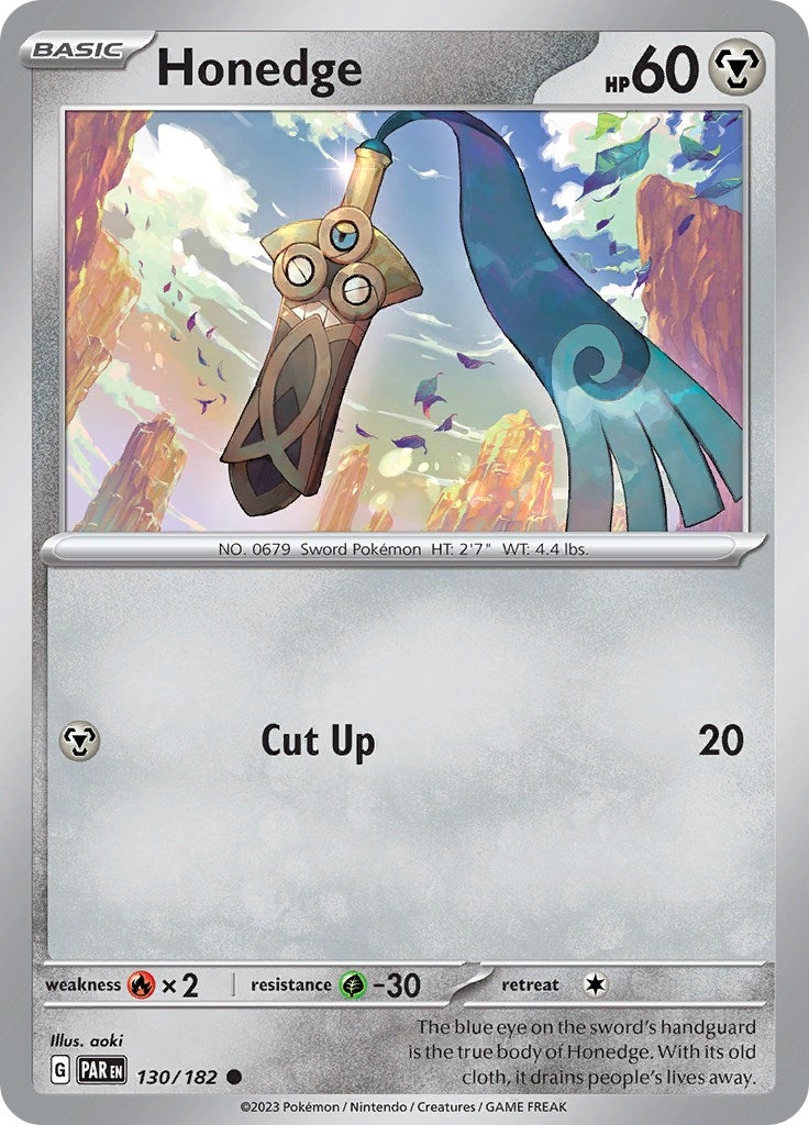 Image for Honedge (130/182) [SV04: Paradox Rift] - Pokemon