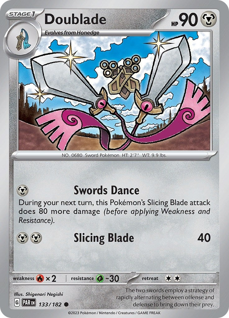 Image for Doublade (133/182) [SV04: Paradox Rift] - Pokemon