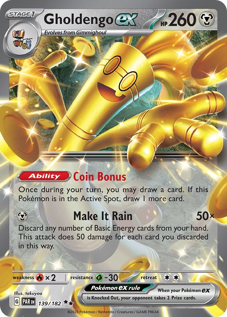 Image for Gholdengo ex (139/182) [SV04: Paradox Rift] - Pokemon