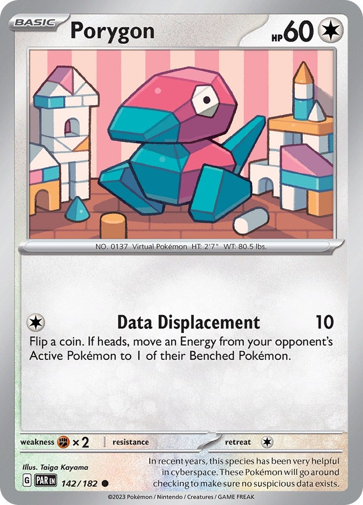 Image for Porygon (142/182) [SV04: Paradox Rift] - Pokemon