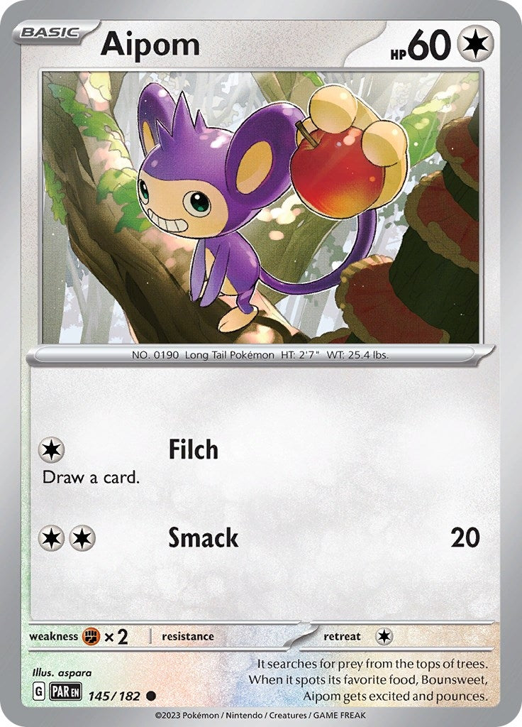 Image for Aipom (145/182) [SV04: Paradox Rift] - Pokemon