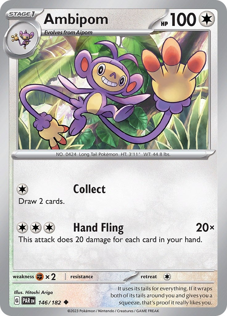 Image for Ambipom (146/182) [SV04: Paradox Rift] - Pokemon