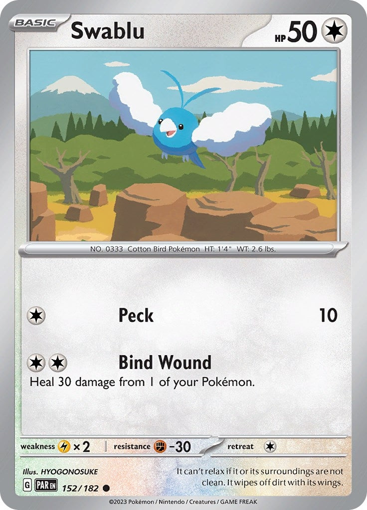 Image for Swablu (152/182) [SV04: Paradox Rift] - Pokemon
