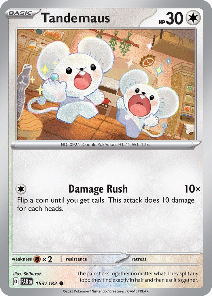 Image for Tandemaus (153/182) [SV04: Paradox Rift] - Pokemon