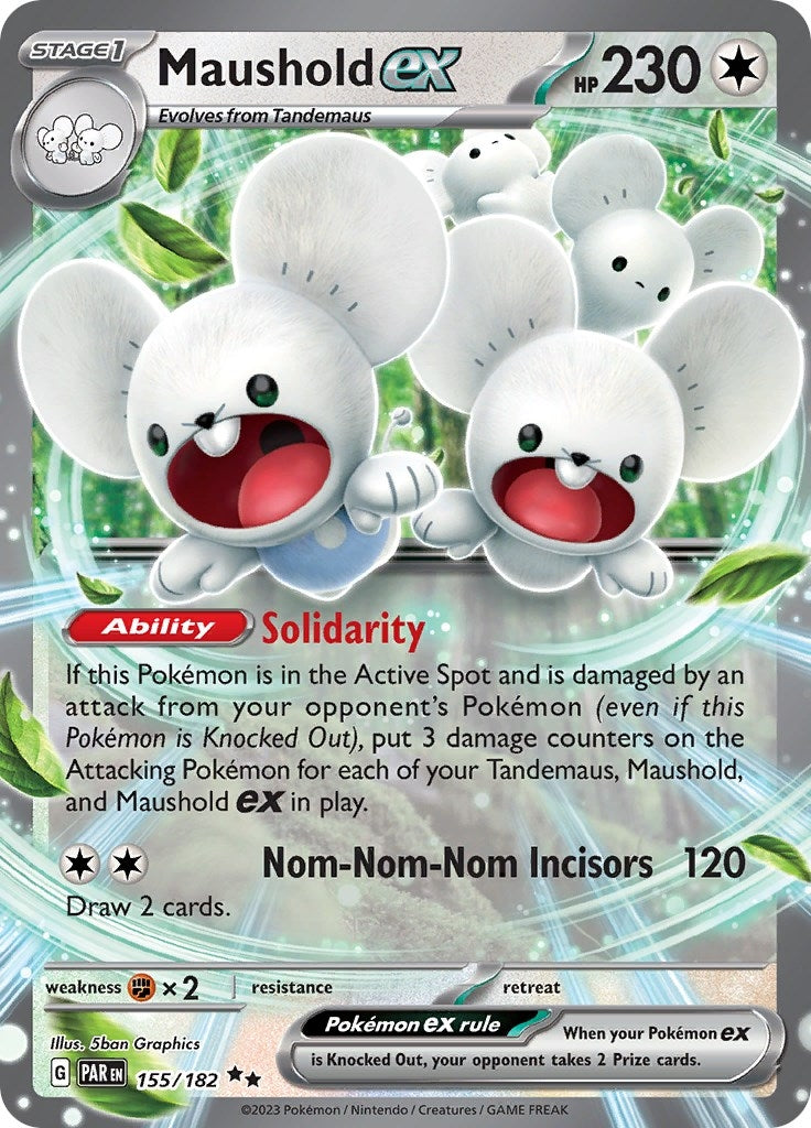 Image for Maushold ex (155/182) [SV04: Paradox Rift] - Pokemon