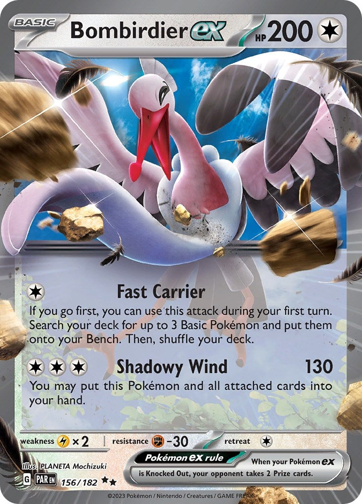 Image for Bombirdier ex (156/182) [SV04: Paradox Rift] - Pokemon