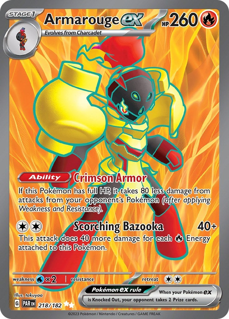 Image for Armarouge ex (218/182) [SV04: Paradox Rift] - Pokemon