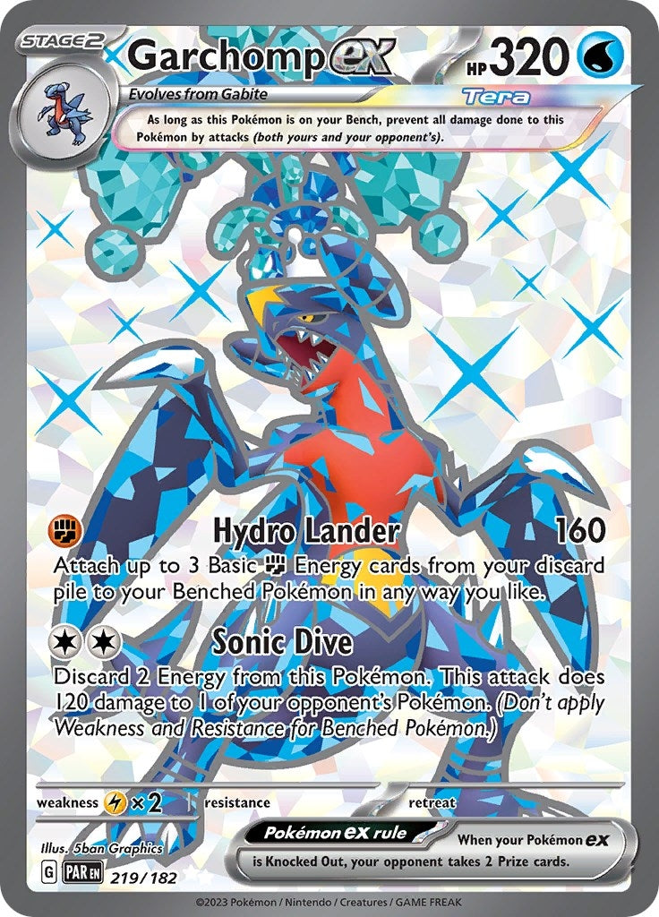 Image for Garchomp ex (219/182) [SV04: Paradox Rift] - Pokemon