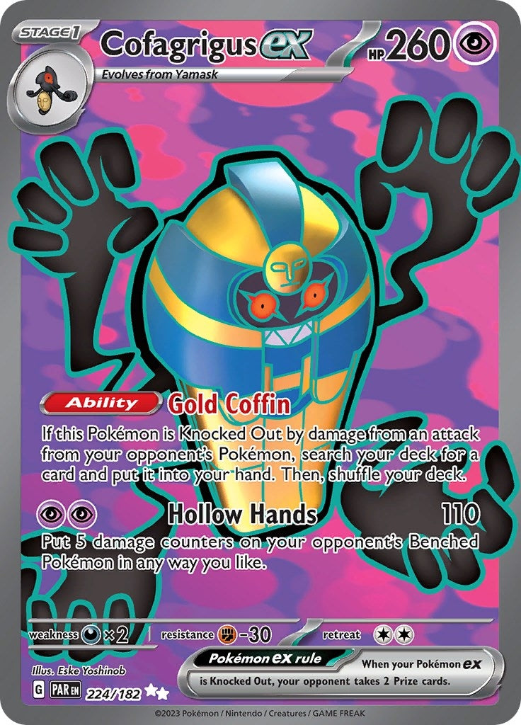 Image for Cofagrigus ex (224/182) [SV04: Paradox Rift] - Pokemon