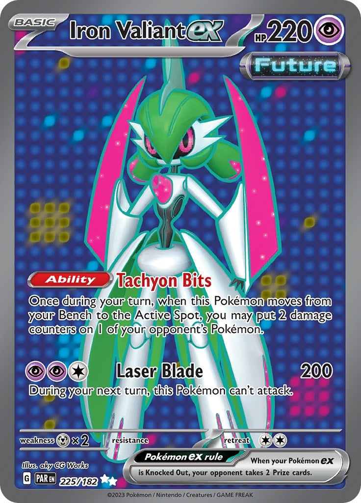 Image for Iron Valiant ex (225/182) [SV04: Paradox Rift] - Pokemon