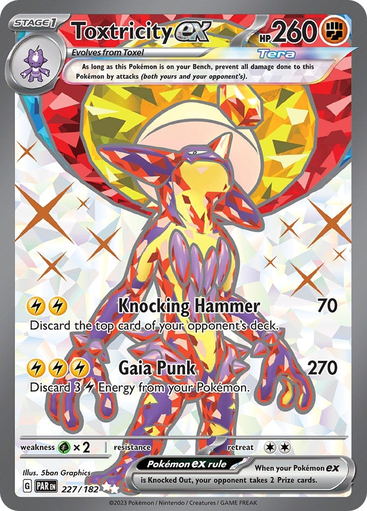 Image for Toxtricity ex (227/182) [SV04: Paradox Rift] - Pokemon