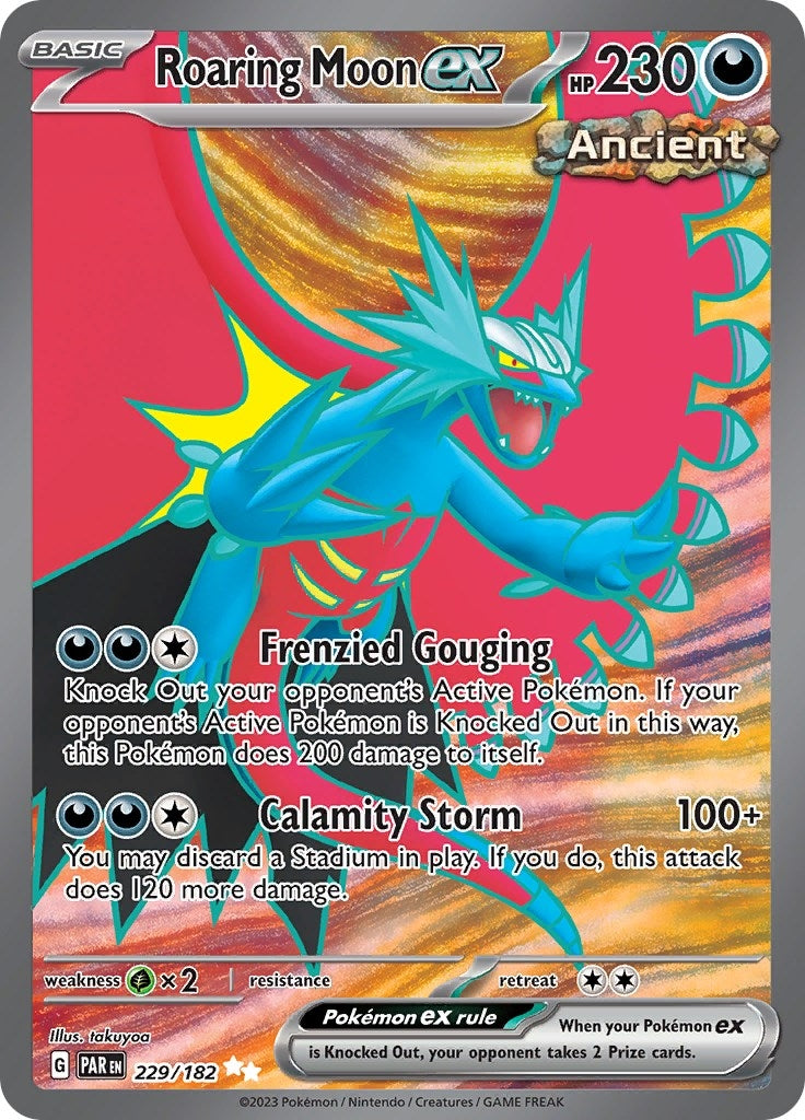 Image for Roaring Moon ex (229/182) [SV04: Paradox Rift] - Pokemon