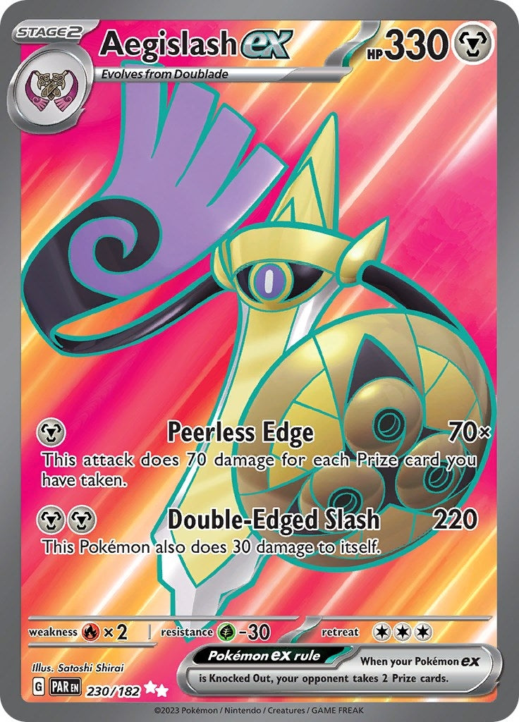 Image for Aegislash ex (230/182) [SV04: Paradox Rift] - Pokemon