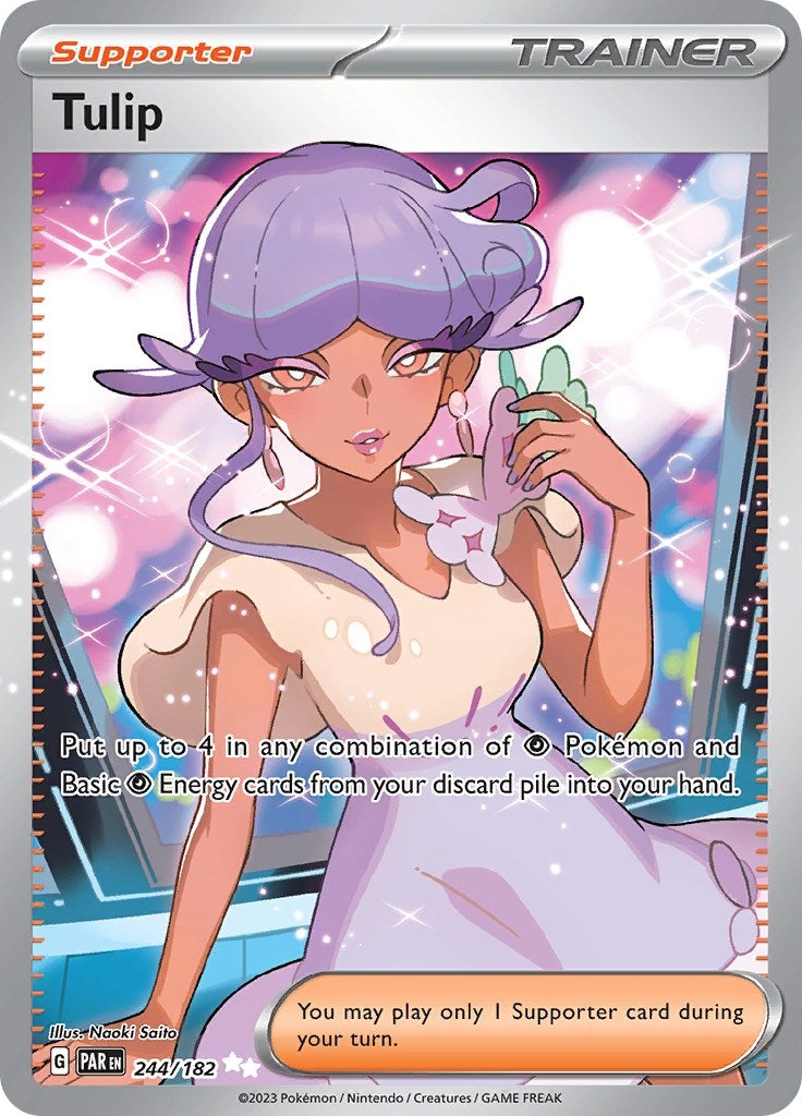 Image for Tulip (244/182) [SV04: Paradox Rift] - Pokemon