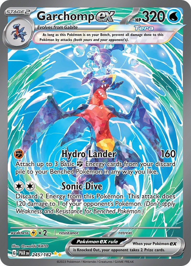 Image for Garchomp ex (245/182) [SV04: Paradox Rift] - Pokemon